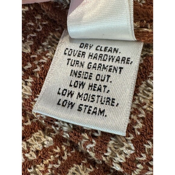 St. John Knit Painterly Tweed Boucle Jacket Women’s Sz 6 Russet Fringe Full Zip - Picture 8 of 12